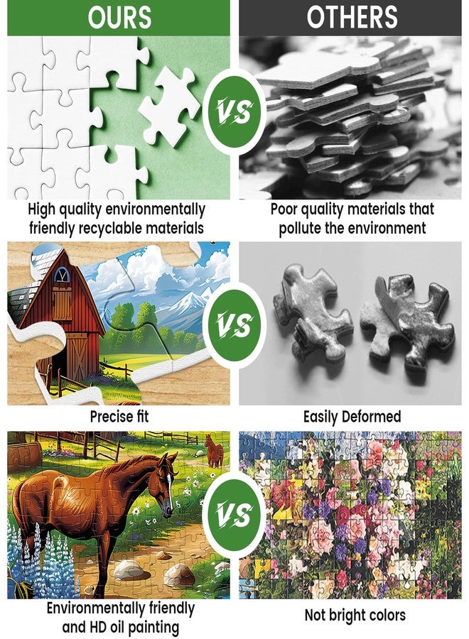 WSCXSC 300 Pieces Puzzles for Adults WSCXSC Jigsaw Puzzles Games Brain Teaser Thick Paper Animals Puzzles Pieces Fit Together Challenging Puzzle for Adult Children Elderly Gift Toy 20.5 x 15 in - Image 2